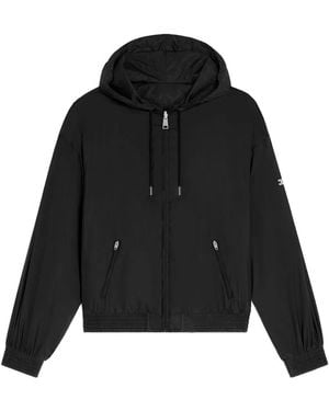 Celine Hooded Windbreaker - Black