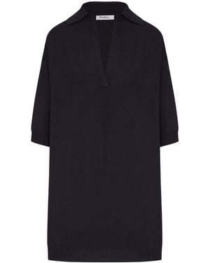 Max Mara Long Alpino Jumper - Blue