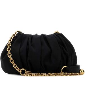 Chloé Canvas Chloã Plissã Shoulder Bag - Black