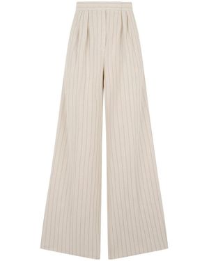 Max Mara Palazzo Trousers - White