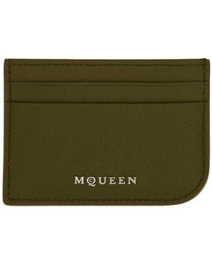 McQueen Leather Card Holder - Green