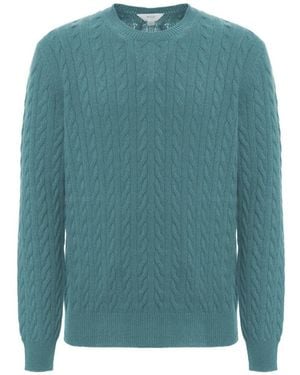Malo Aqua Cashmere Sweater - Green