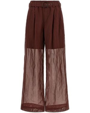 Brunello Cucinelli 'Loose' Trousers - Brown