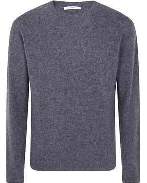 Nuur Long Sleeves Round Neck Jumper - Blue