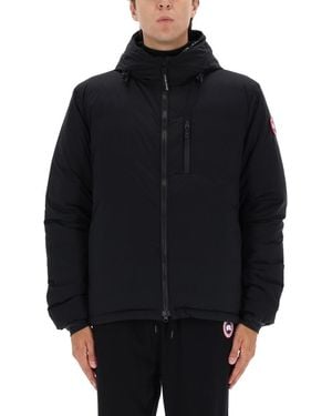 Canada Goose Giacca "Lodge" Con Cappuccio - Blue