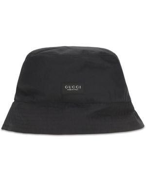 Gucci Cotton Canvas Bucket Hat - Black