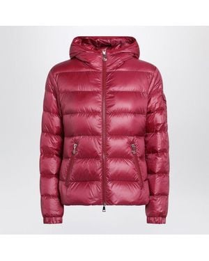 Moncler Glesse Short Padded Jacket With Hood - Red