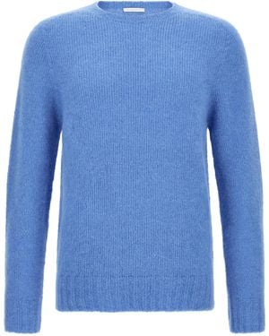 Oliver Lattughi Brushed Alpaca Jumper - Blue