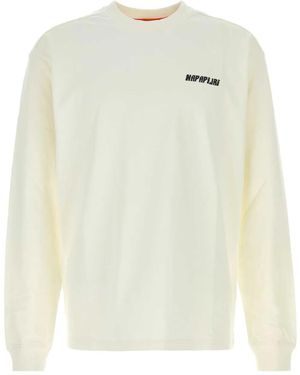 Napapijri Printed Ls Tee - White