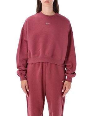 Nike Studio Fleece Sweatshirt - Red
