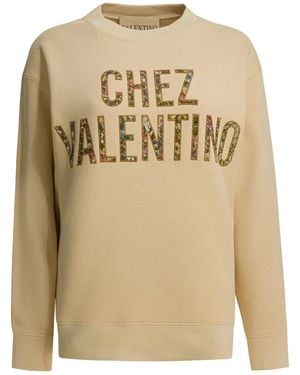 Valentino Cotton Sweatshirt - Natural