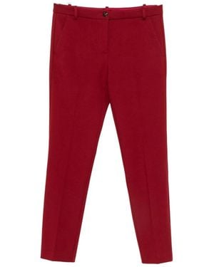 Pinko Bello Pantalone Punto Stoffa - Red