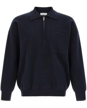 Roberto Collina Merino Wool Polo Shirt - Blue