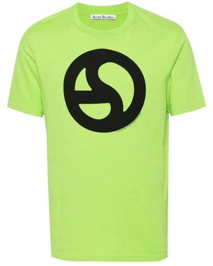 Acne Studios Tshirt With Print - Green