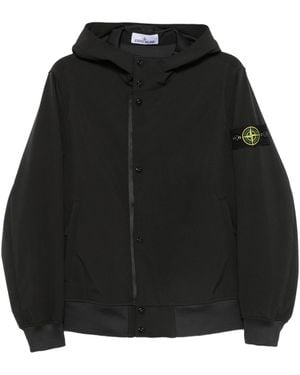 Stone Island Short Parka - Black