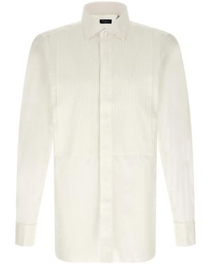 Finamore 1925 'Napoli Classic Tuxedo' Shirt - White