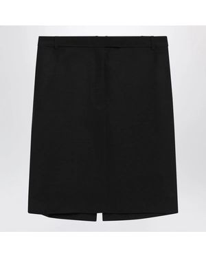 Ferragamo Wool And Mohair Skirt - Black