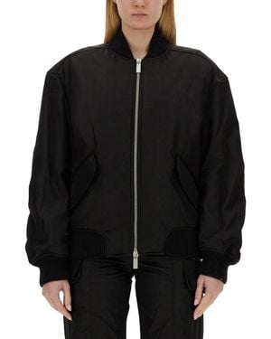 Off-White c/o Virgil Abloh Nylon Bomber Jacket - Black