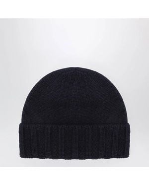 Drumohr Cashmere Beanie - Blue