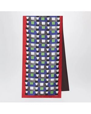 Miu Miu Silk Foulard - Blue