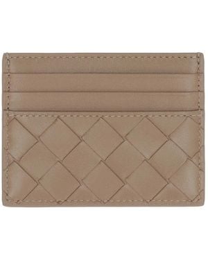 Bottega Veneta Intrecciato Card Case - Brown