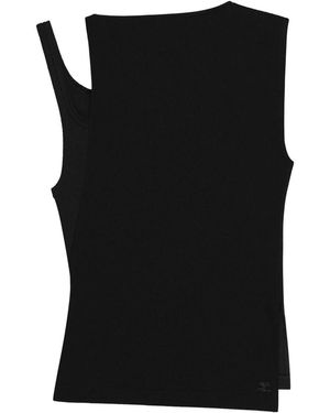 Courreges "Oblique 90's" Top - Black