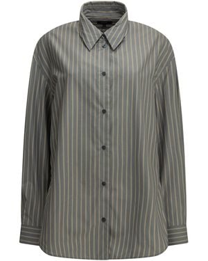 Soeur Casual Striped Shirt - Grey