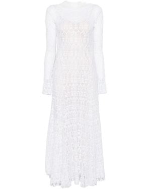 forte_forte Lace Long Dress - White