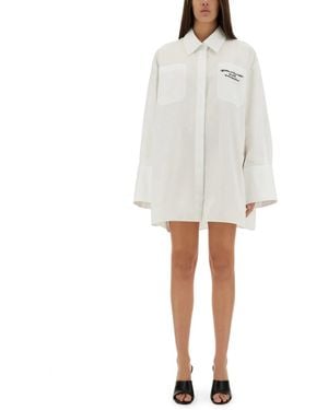 Off-White c/o Virgil Abloh Oversized Poplin Shirt - White