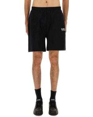 Helmut Lang Shorts With Logo - Black