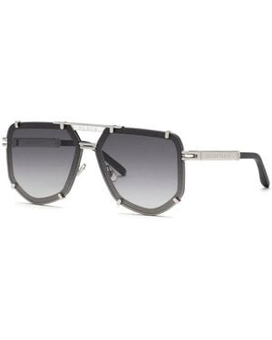 Philipp Plein Metal Sunglasses - Black