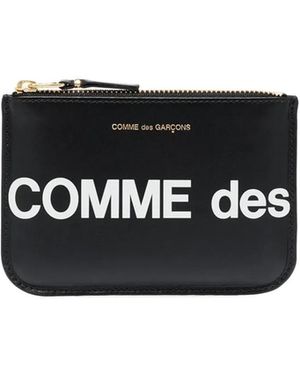 Comme des Garçons Wallet Huge Logo Wallet - Black