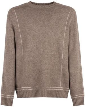 Giorgio Armani Wool And Cashmere Sweater - Brown