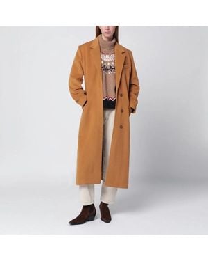 Isabel Marant Camel Wool Blend Coat - Brown