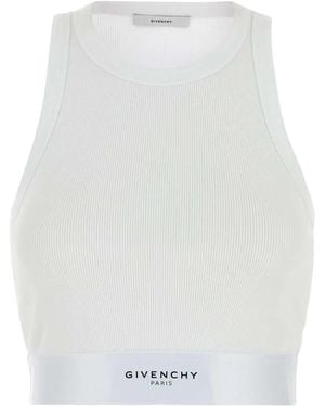 Givenchy Cropped Tank Top - White
