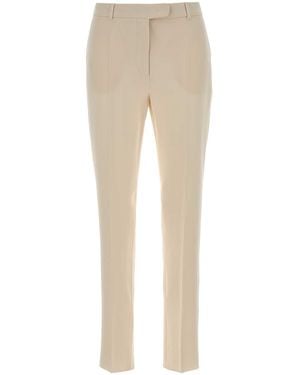 Max Mara Pastel Crepe Jerta Pant - Natural