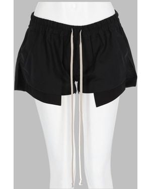 Rick Owens Shorts Fog Boxer Wool New - Black