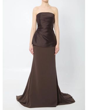 Solace London Alia Maxi Dress - Brown