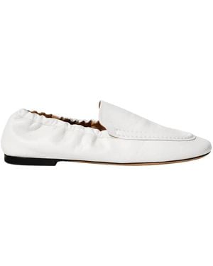 Odissi Juno Nappa Leather Loafers - White