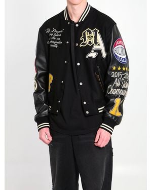 Amiri Varsity Patch Bomber Jacket - Black