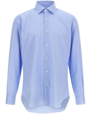 Barba Napoli Oxford Cotton Shirt - Blue