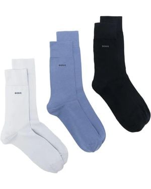 BOSS Cotton Polyamide Socks - Blue