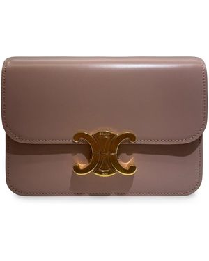 Celine Teen Triomphe Shoulder Bag - Brown