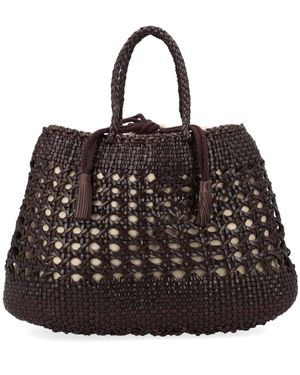 Dragon Diffusion Leather Shoulder Bag - Black