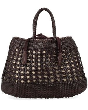 Dragon Diffusion Leather Shoulder Bag - Black