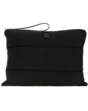 Moncler Caradoc 35 Cm Nylon Laptop Case - Black