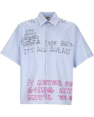 MSGM Cotton Shirt - Blue
