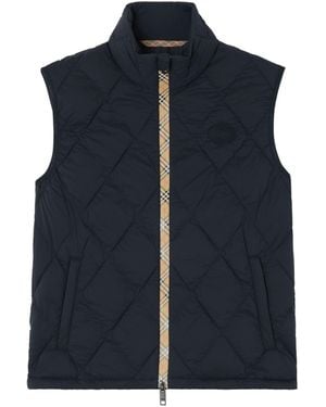 Burberry Packable Quilted Nylon Acresford Gilet - Blue