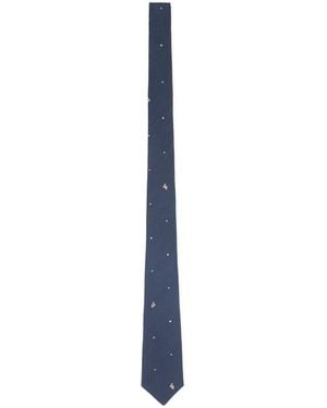 Paul Smith Dot Rabbit Tie - Blue