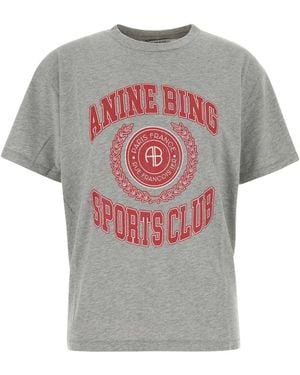 Anine Bing Cade Tee Collegiate - Grey